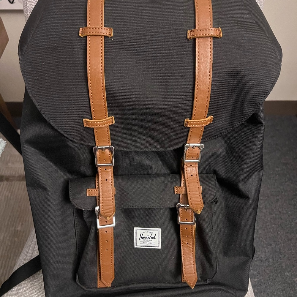 Herschel Supply Company Black and Brown Backpack